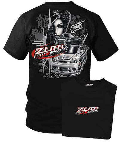 Image of Zum Speed Civic Girl Shirt,Civic t-Shirt, Import car Shirt, Tuner car Shirt