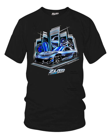 Image of Zum Speed RX-7 Shirt, Rotary car t-Shirt, Import car Shirt, Tuner car Shirt