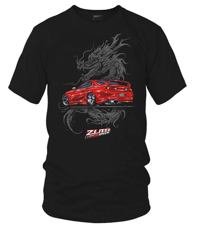 Image of Zum Speed Supra Dragon Shirt, 2JZ GTE Shirt, Supra Shirt, Fast Furious Supra, JDM Shirt, Tuner car Shirt