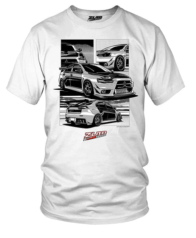 Image of Zum Speed EVO X Drawn Shirt, Lancer EVO, 10th Gen Lancer Shirt, Fast Furious EVO, JDM Shirt, Tuner car Shirt