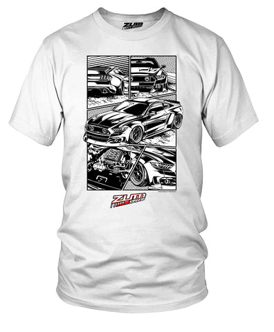 Image of Zum Speed Mustang 550 Drawn Shirt, Mustang 550, Mustang Shirt, Fast Furious Mustang, Muscle car Shirt, Tuner car Shirt