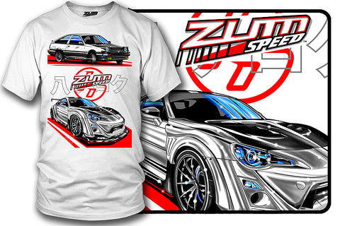 Image of GT86 & AE86  t-shirt - Zum Speed