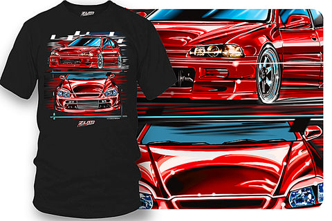 Image of Honda Civic t-shirt - Zum Speed