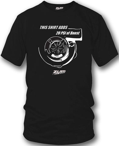 Image of This shirt adds boost, tuner car shirts, tuner cult style shirt - Zum Speed