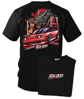 Zum Speed 240sx, Dragon & Girl, S13 240sx, 1989-1994 240sx Shirt, Fast Furious Silvia, JDM Shirt, Tuner car Shirt