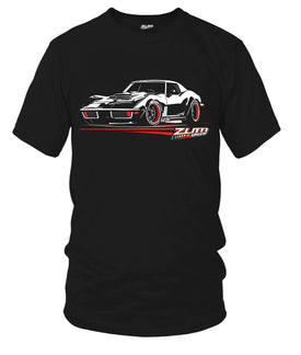 Zum Speed C3 Corvette Speed Lines Shirt, Corvette Shirt, 1970s American Muscle Shirt, Muscle Car Shirt