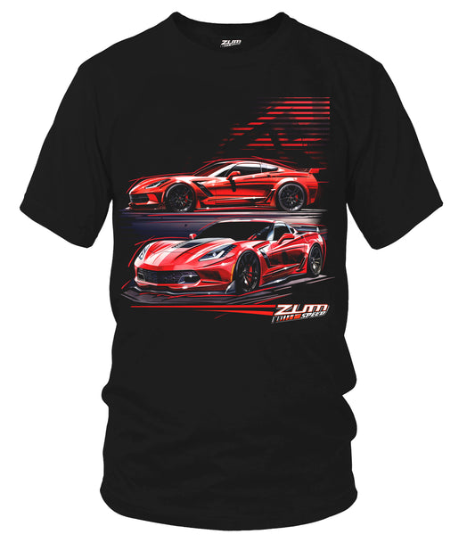 Zum Speed C7 Corvette Prototype Shirt, Corvette Shirt, 2000s American Muscle Shirt, Muscle Car Shirt