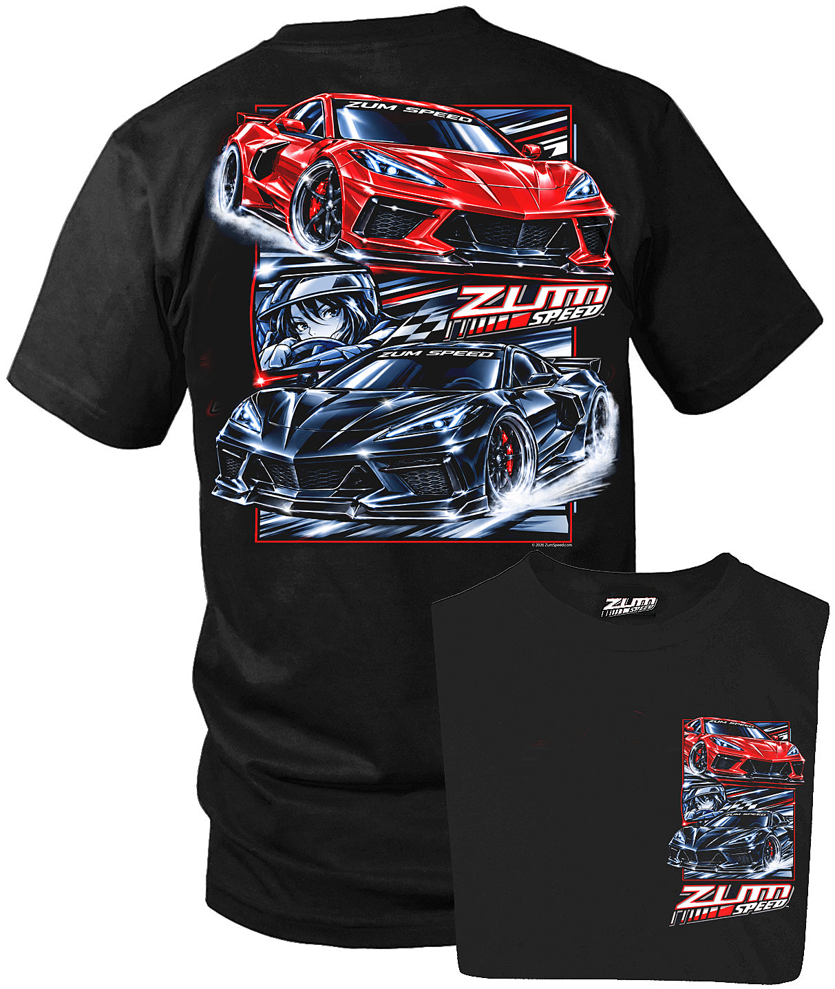 Zum Speed C8 Corvette Racer Mid Engine Shirt, Corvette Shirt, 2020s American Muscle Shirt, Muscle Car Shirt