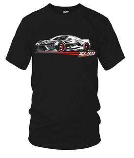 Zum Speed C8 Corvette Speed Lines Shirt, Corvette Shirt, 2020s American Muscle Shirt, Muscle Car Shirt