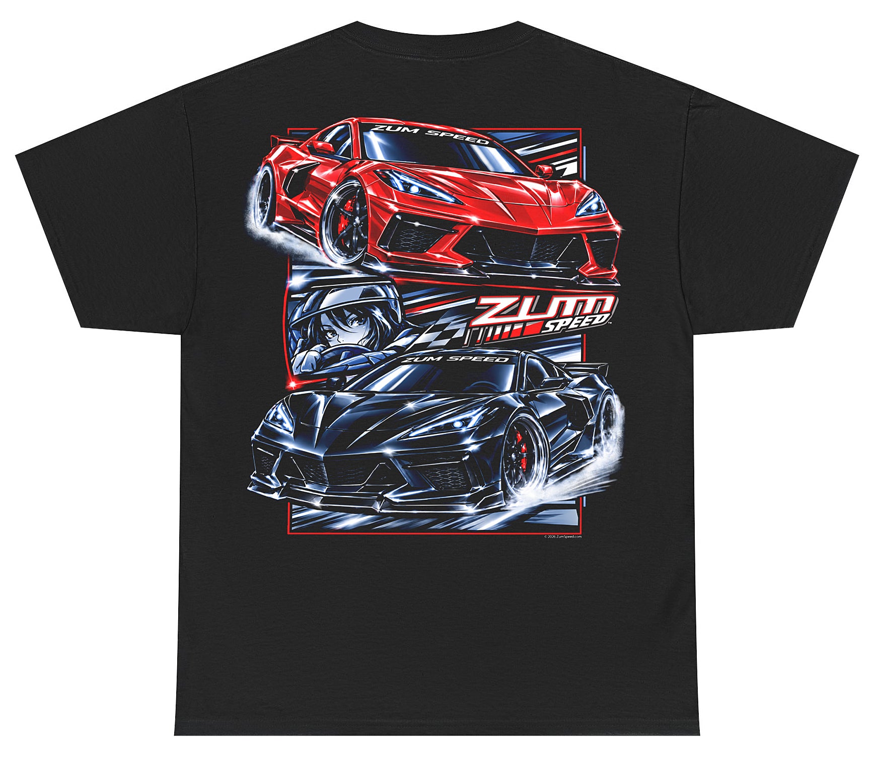 Zum Speed C8 Corvette Racer Mid Engine Shirt, Corvette Shirt, 2020s American Muscle Shirt, Muscle Car Shirt