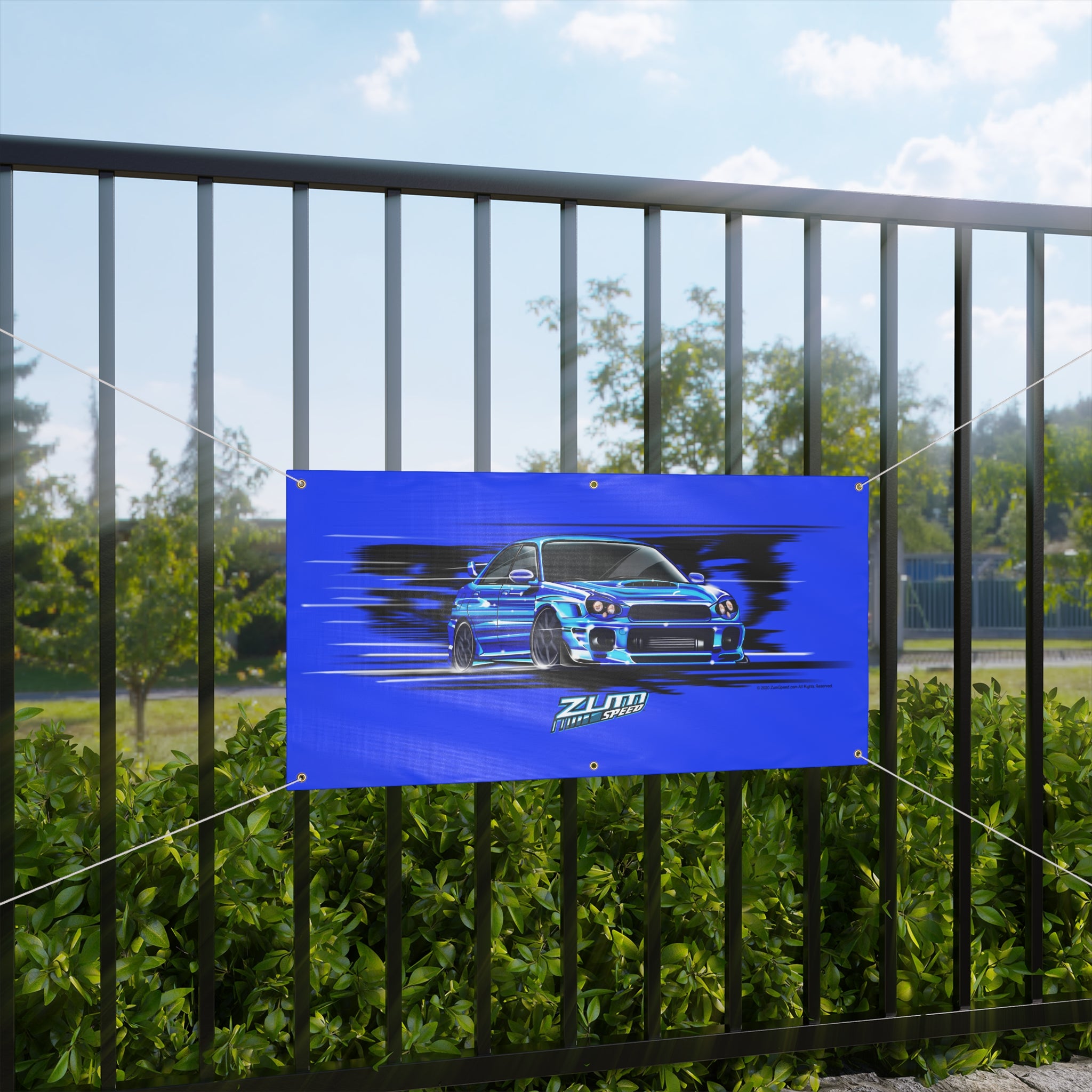 WRX Banner, wall art - garage banner art 24" X 48"