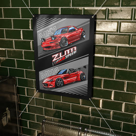 Miata MK1 MK4 Banner, wall art - garage banner art 36