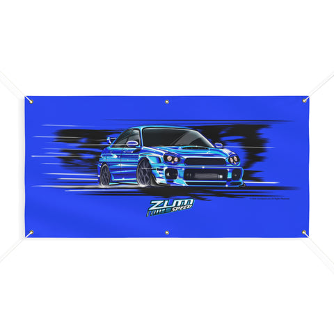 Image of WRX Banner, wall art - garage banner art 24" X 48"