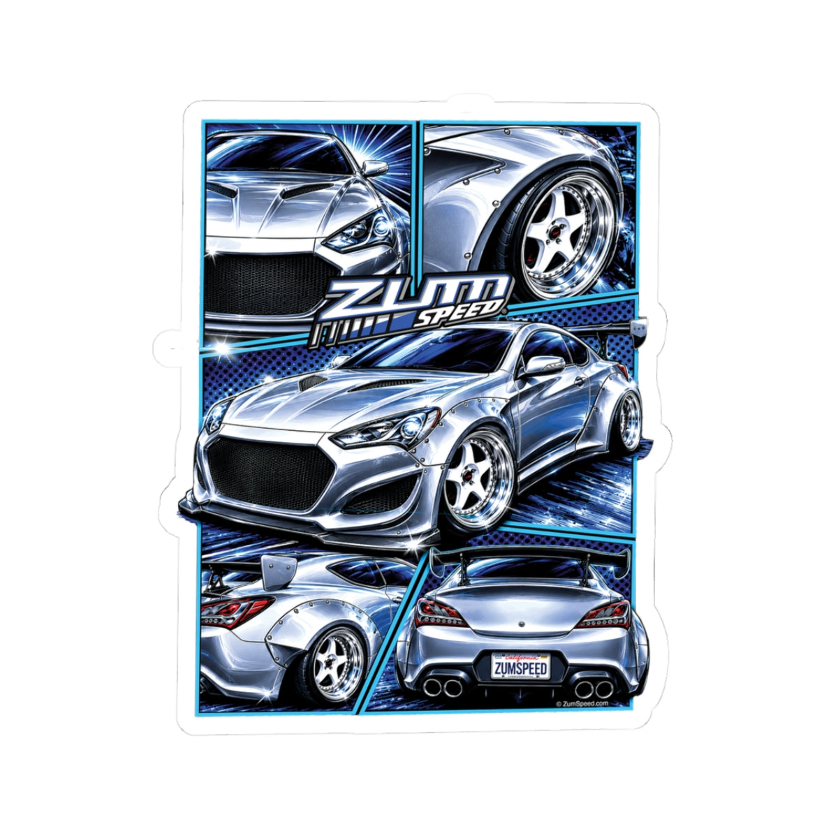 Zum Speed 2013–2016 Hyundai Genesis Coupe T-Shirt – 2.0T & 3.8 Korean Tuner Car Shirt, Fast Furious, JDM Shirt
