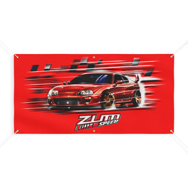 Supra MK4 Banner, wall art - garage banner art 24" X 48"