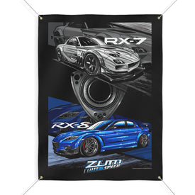RX7 RX8 Banner, wall art - garage banner art 36" X 48"