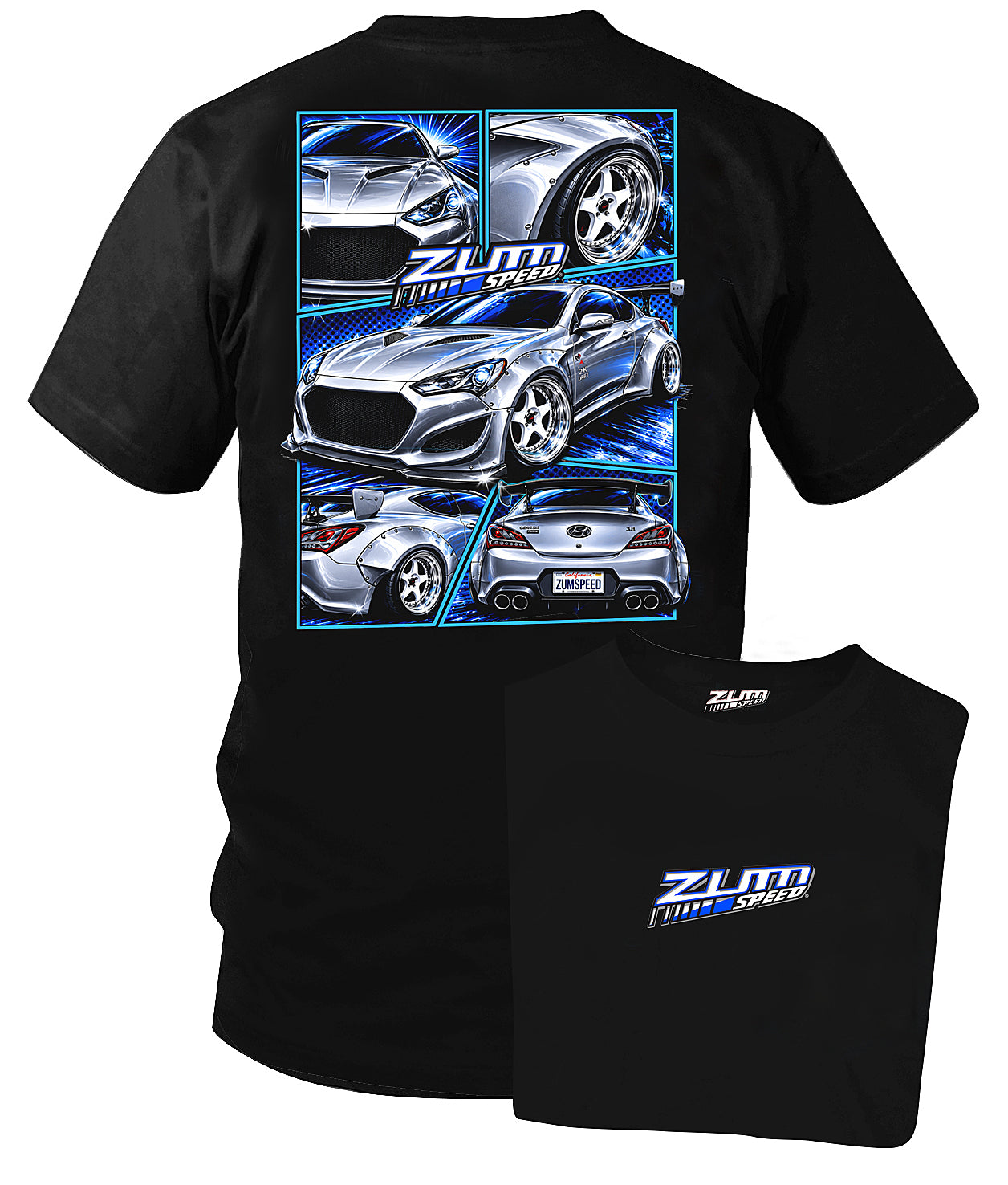 Zum Speed 2013–2016 Hyundai Genesis Coupe T-Shirt – 2.0T & 3.8 Korean Tuner Car Shirt, Fast Furious Silvia, JDM Shirt
