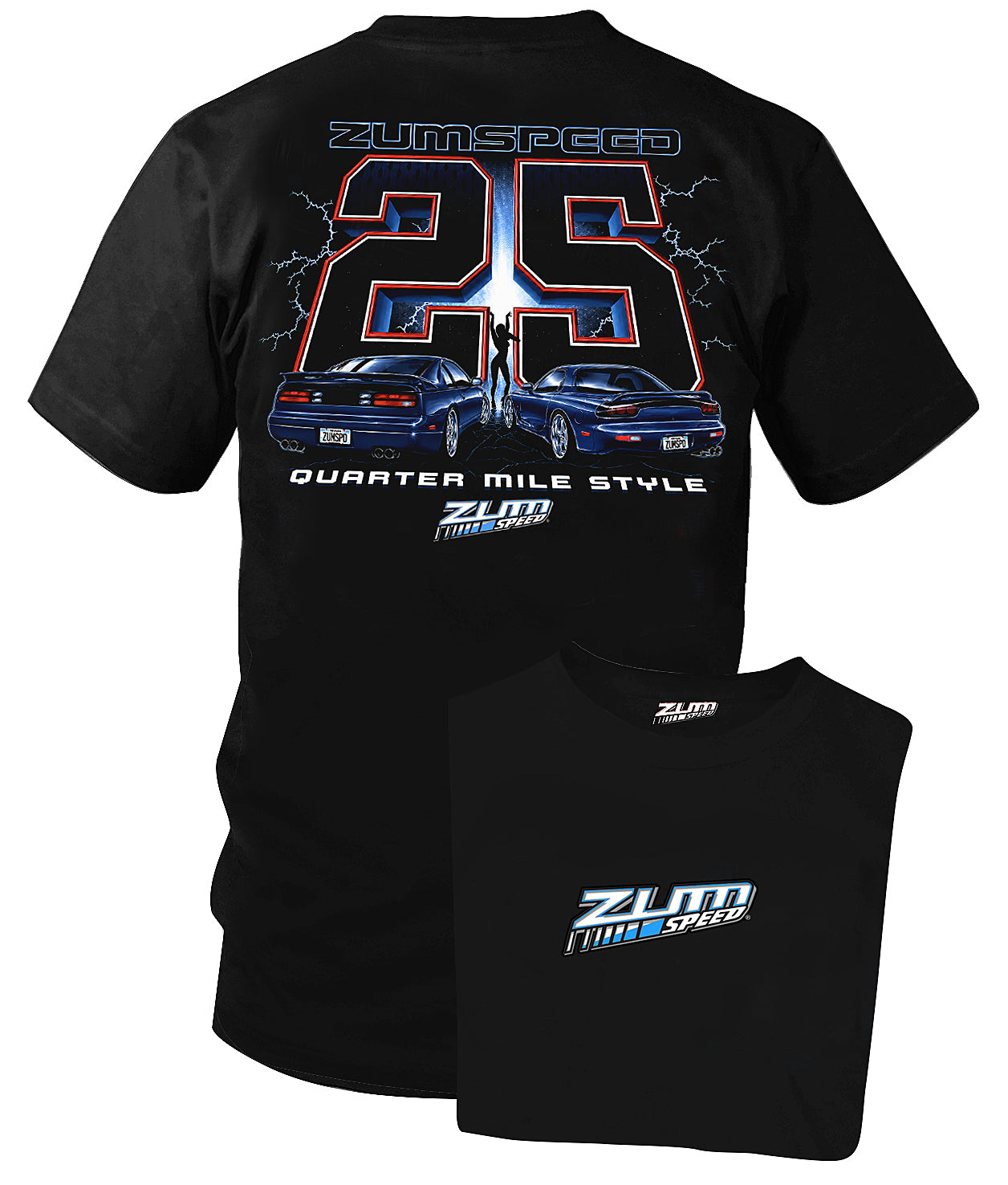 Zum Speed 300zx vs Rx7 Quarter Mile Style, Fairlady Shirt, 300z t-Shirt, Rx7 t-Shirt, JDM Shirt, Tuner car Shirt