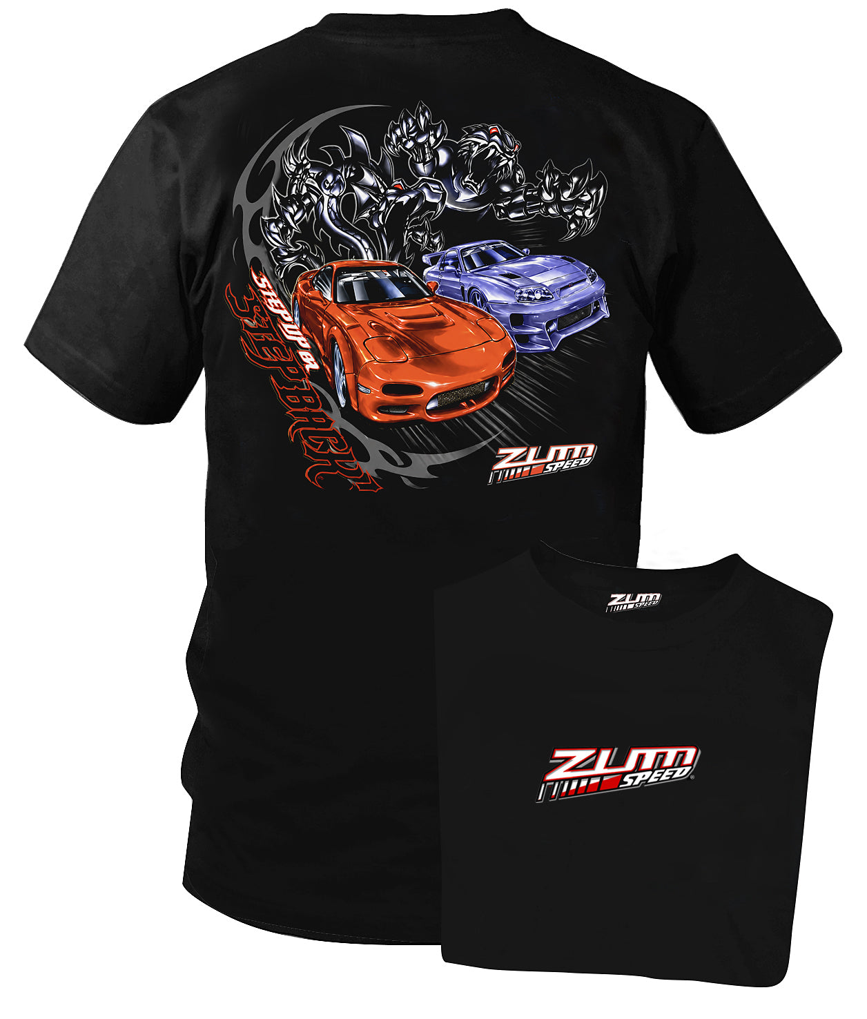Zum Speed RX-7 vs Supra Stepback race Shirt, Rotary car t-Shirt, Import car Shirt, Tuner car Shirt