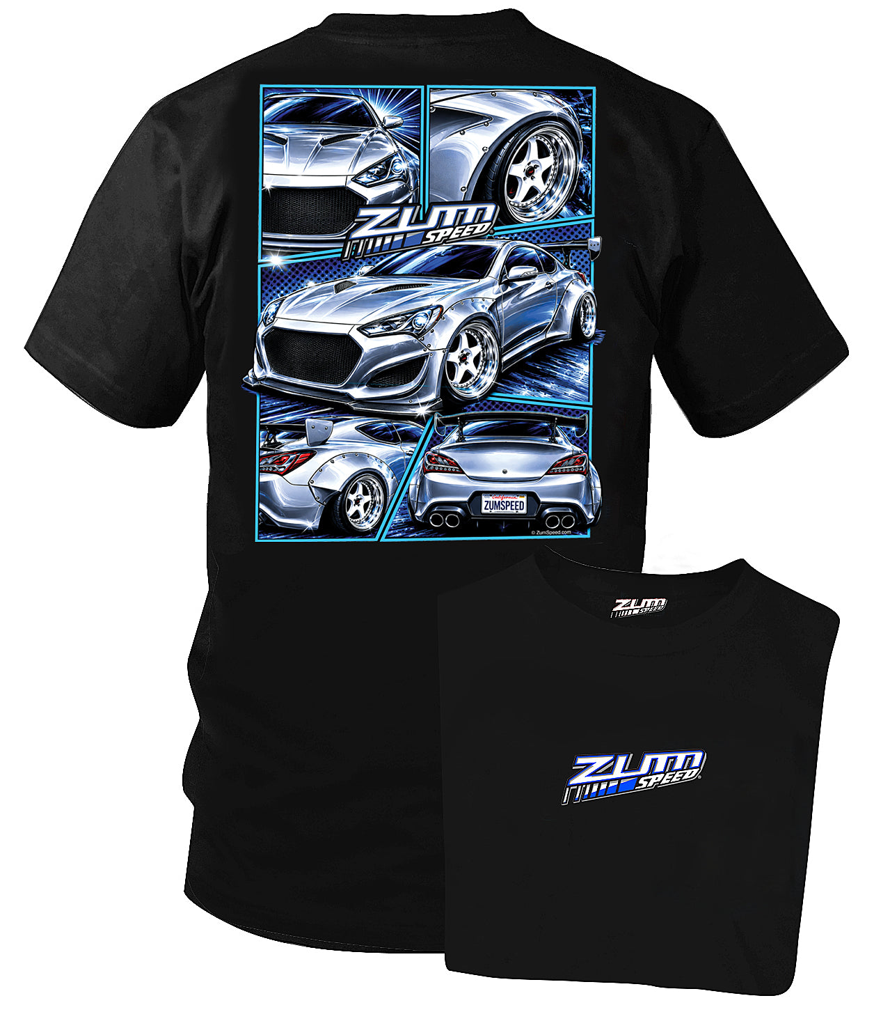 Zum Speed 2013–2016 Hyundai Genesis Coupe T-Shirt – 2.0T & 3.8 Korean Tuner Car Shirt, Fast Furious, JDM Shirt