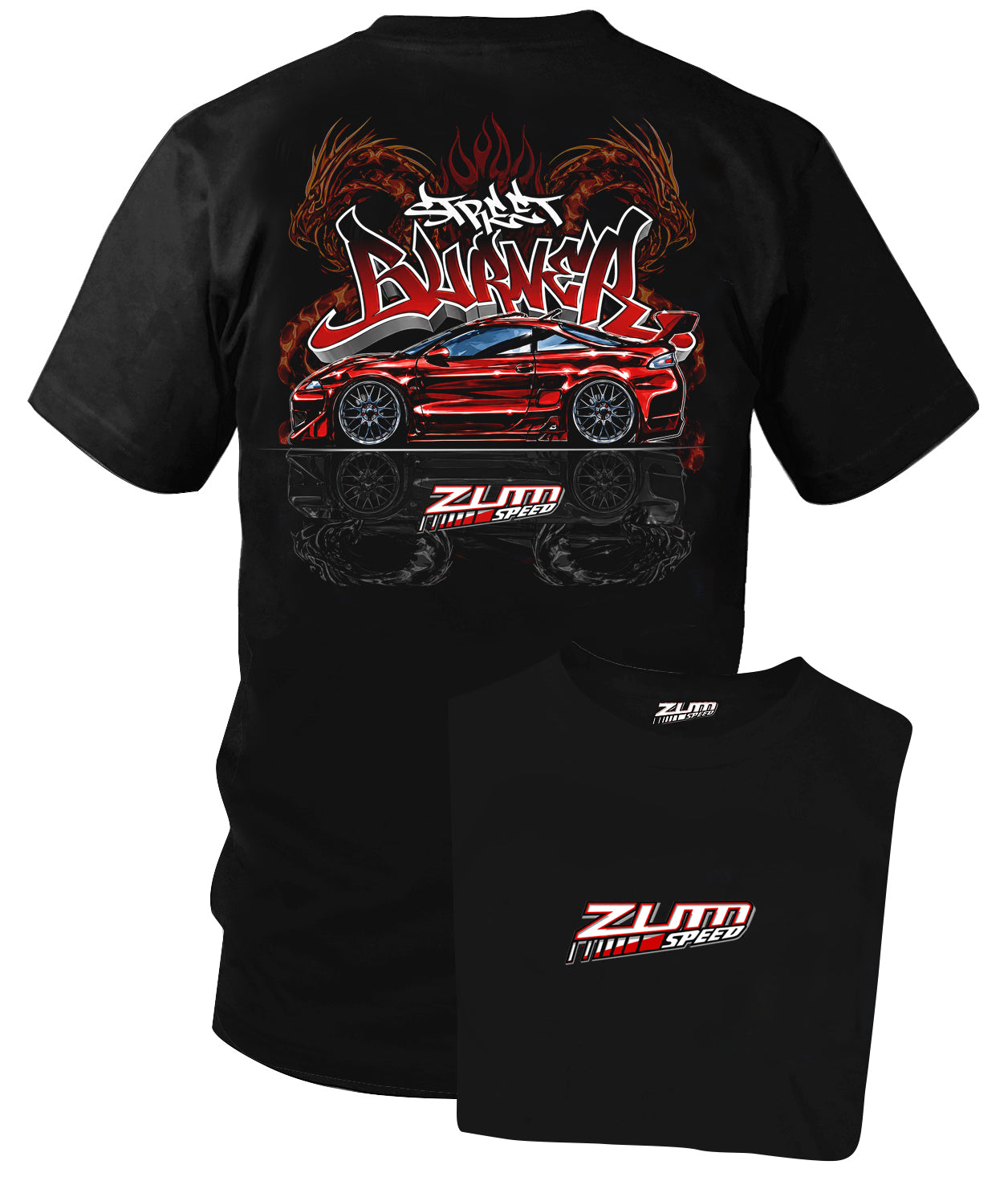 Eclipse Street Burner t shirt, jdm shirt, tuner car t-shirt, 90s vintage t-shirt - Zum Speed
