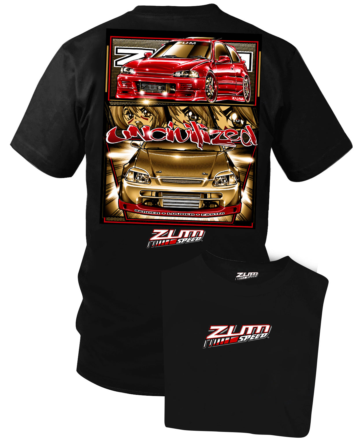 Zum Speed Civic Uncivilized Shirt,Civic t-Shirt, Import car Shirt, Tuner car Shirt