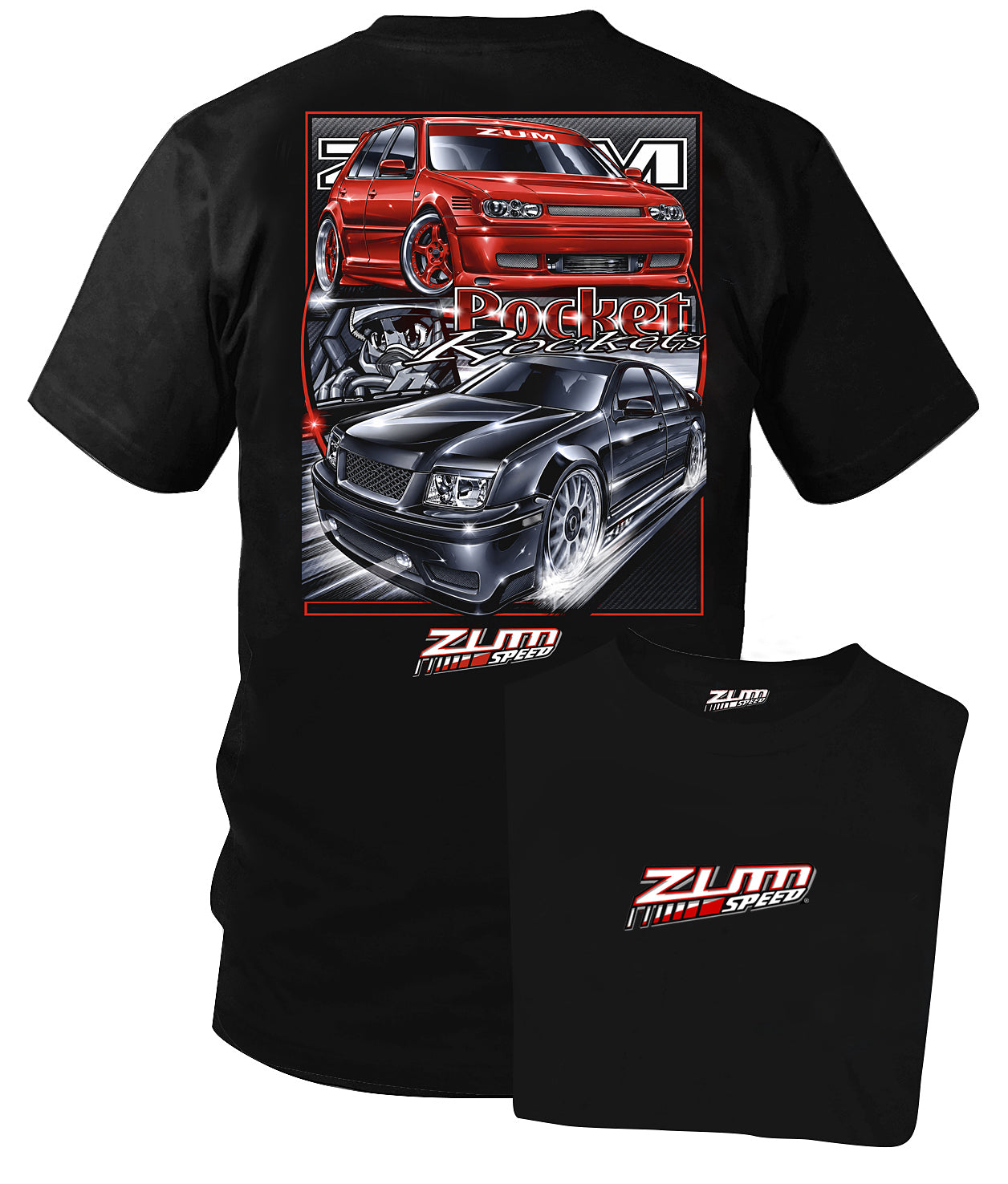 Zum Speed VW Pocket Rockets Shirt, Jetta Shirt, Fast Furious, JDM Shirt, Tuner car Shirt