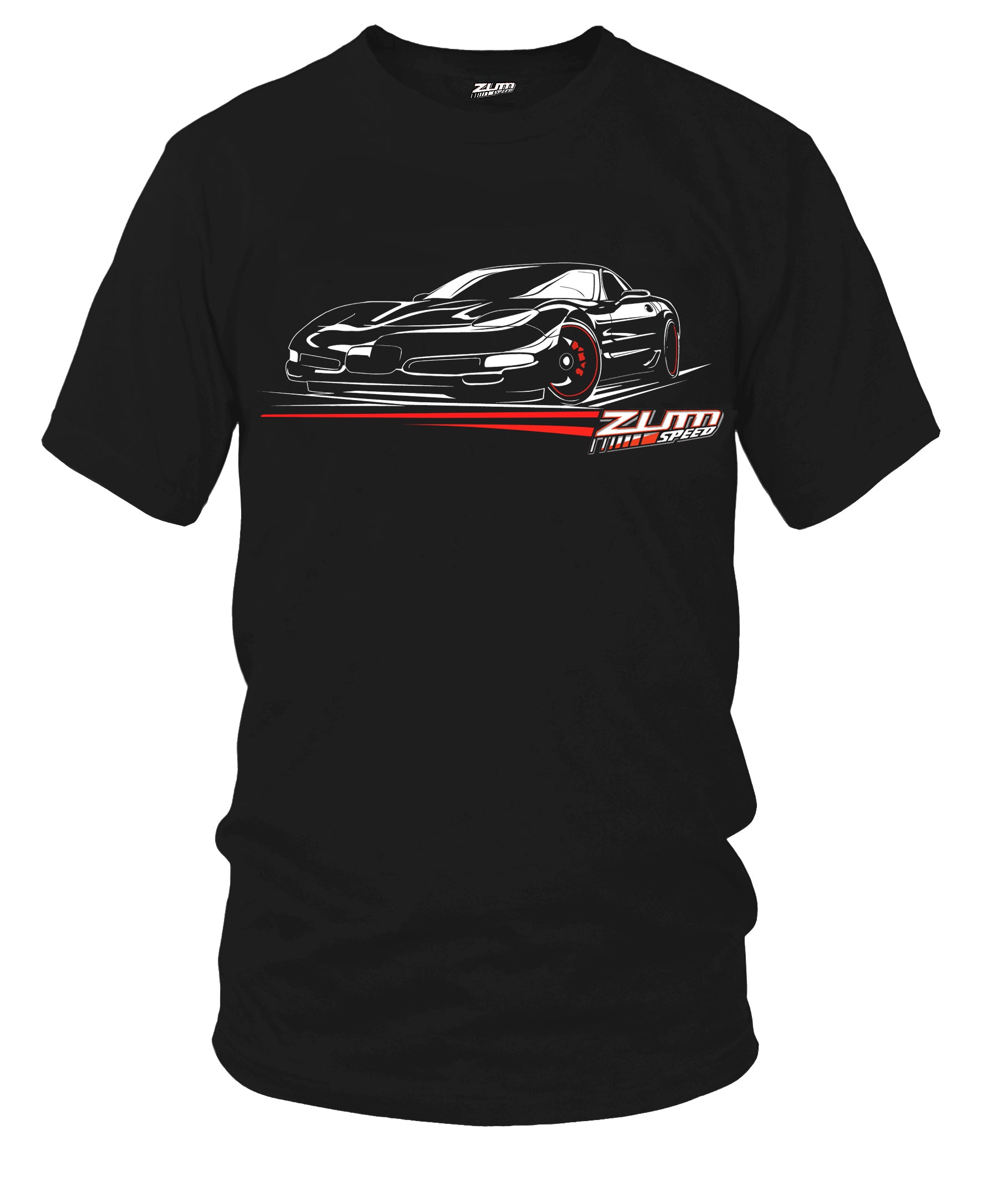 Zum Speed C5 Corvette Speed Lines Shirt, Corvette Shirt, 1990-2000s American Muscle Shirt, Muscle Car Shirt