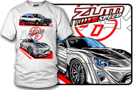 GT86 & AE86  t-shirt - Zum Speed