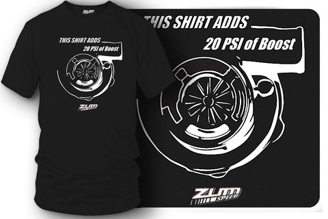 Image of This shirt adds boost, tuner car shirts, tuner cult style shirt - Zum Speed