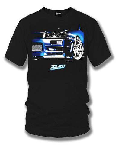 Image of Nissan Skyline R34 GT-R t shirt - Zum Speed