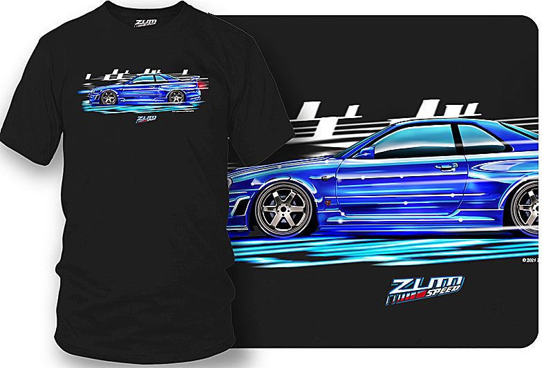 Nissan GTR  t-shirt - Zum Speed