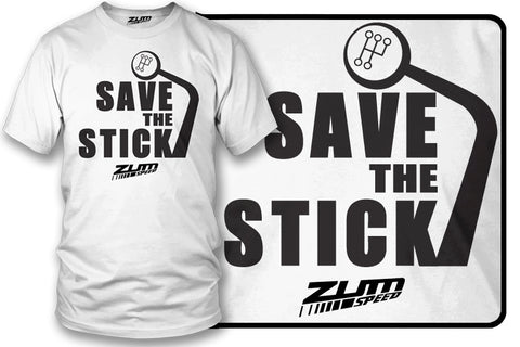 Image of Save the Stick shirt, tuner car shirts - Save the Manual - Zum Speed