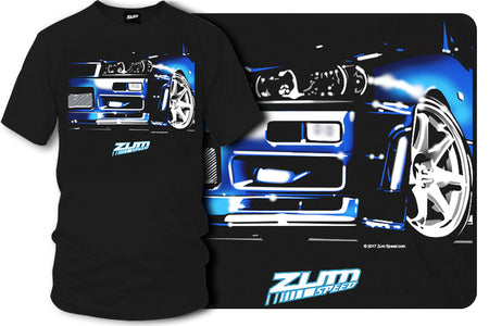 Nissan Skyline R34 GT-R t shirt - Zum Speed