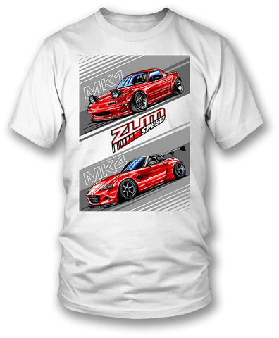 Image of Mazda Miata  t-shirt - Zum Speed